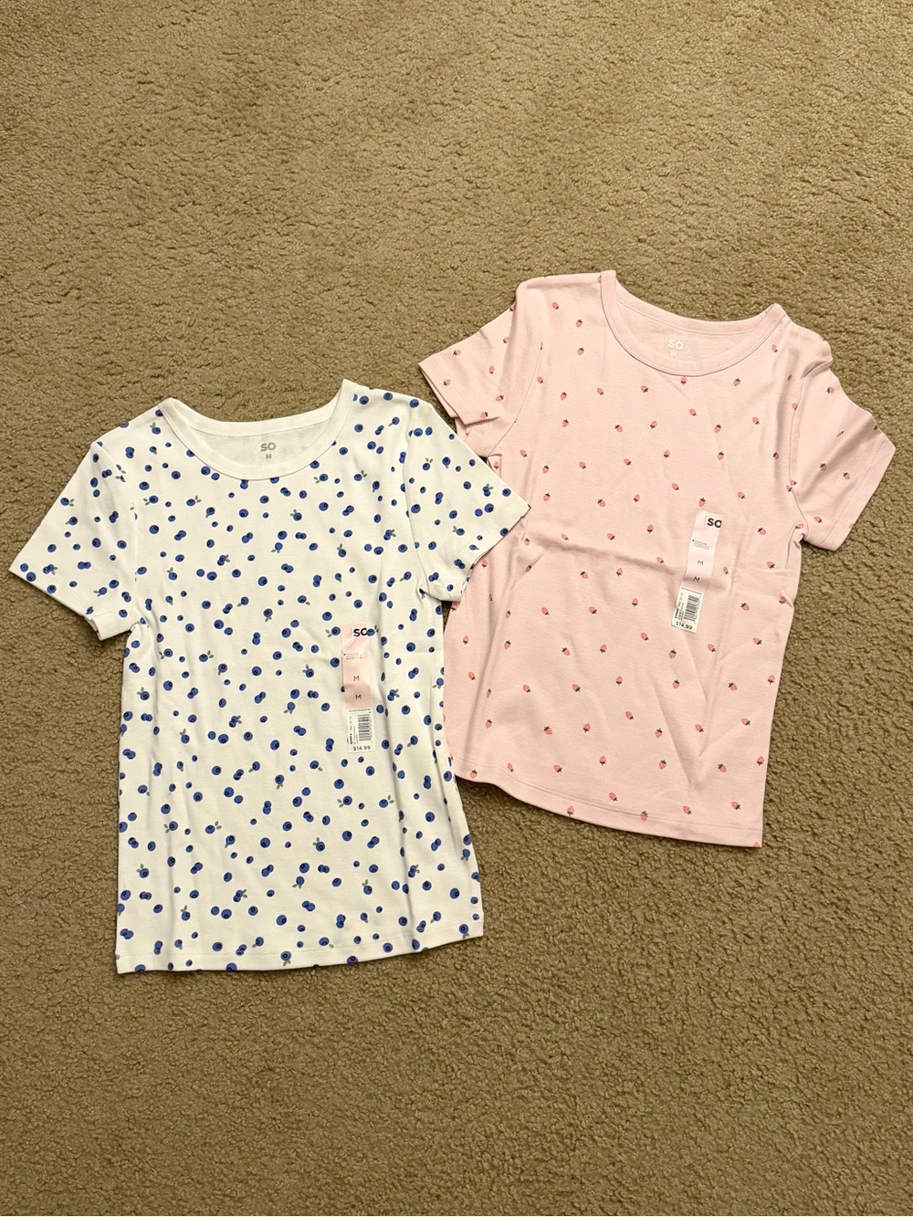 Fruit Print Baby Tees